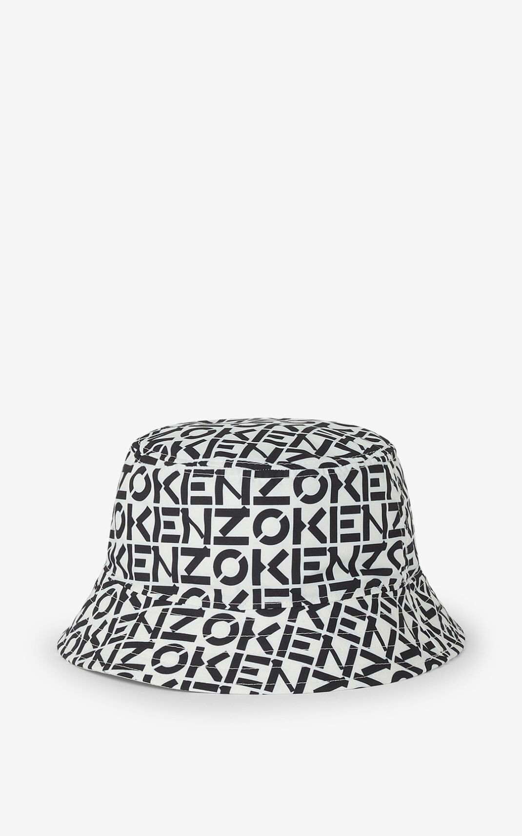 Kenzo Reversible monogram Bøttehat Dame - Hvide DK-781226